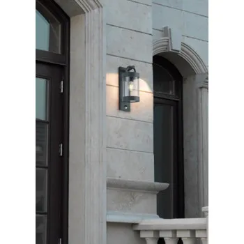 Trio Sambesi antracit-átlátszó kültéri falikar (TRI-204169142) E27 1 izzós IP44