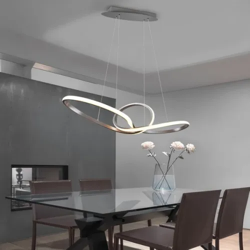 Trio Sansa matt nikkel LED függesztett lámpa (TRI-R32751107) LED 1 izzós IP20