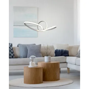 Trio Sansa fehér LED függesztett lámpa (TRI-R32751131) LED 1 izzós IP20