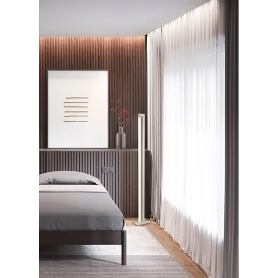 Trio Seeker szürke LED állólámpa (TRI-448810176) LED 1 izzós IP20