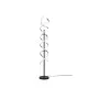 Trio Sequence csiszolt alumínium-fekete LED állólámpa (TRI-441810205) LED 1 izzós IP20