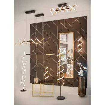 Trio Sequence sárgaréz-fekete LED állólámpa (TRI-441810208) LED 1 izzós IP20 Trio Sequence sárgaréz-fekete LED állólámpa (TRI-441810208) LED 1 izzós IP20