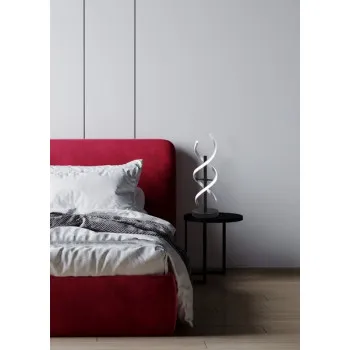 Trio Sequence csiszolt alumínium-fekete LED asztali lámpa (TRI-541810205) LED 1 izzós IP20 Trio Sequence csiszolt alumínium-fekete LED asztali lámpa (TRI-541810205) LED 1 izzós IP20