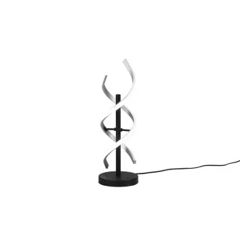 Trio Sequence csiszolt alumínium-fekete LED asztali lámpa (TRI-541810205) LED 1 izzós IP20 Trio Sequence csiszolt alumínium-fekete LED asztali lámpa (TRI-541810205) LED 1 izzós IP20