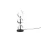 Trio Sequence csiszolt alumínium-fekete LED asztali lámpa (TRI-541810205) LED 1 izzós IP20