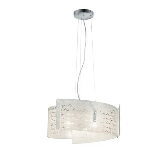 Trio Signa fehér függesztett lámpa (TRI-302500301) E27 3 izzós IP20