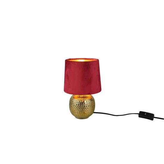 Trio Sophia arany-piros asztali lámpa (TRI-R50821010) E14 1 izzós IP20