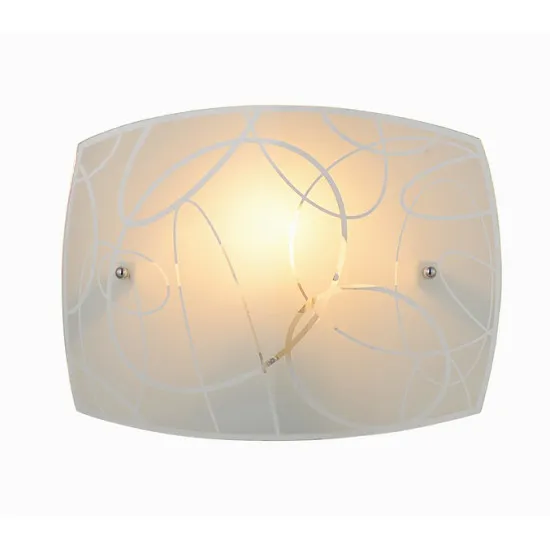 Trio Spirelli fehér-átlátszó fali lámpa (TRI-204400101) E27 1 izzós IP20