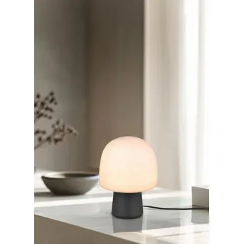 Trio Steen fekete-fehér asztali lámpa (TRI-568200132) E14 1 izzós IP20