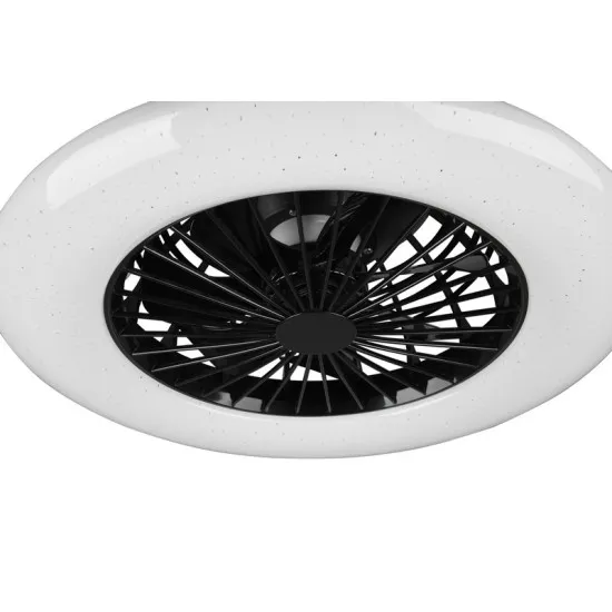 Trio Stralsund fekete LED mennyezeti ventilátoros lámpa (TRI-R62522132) LED 1 izzós IP20