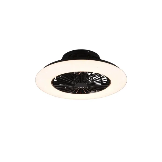 Trio Stralsund fekete LED mennyezeti ventilátoros lámpa (TRI-R62522132) LED 1 izzós IP20