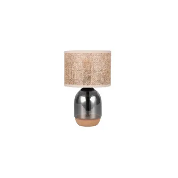 Trio Tara króm-barna asztali lámpa (TR-564900157) E27 1 izzós IP20 Trio Tara króm-barna asztali lámpa (TR-564900157) E27 1 izzós IP20