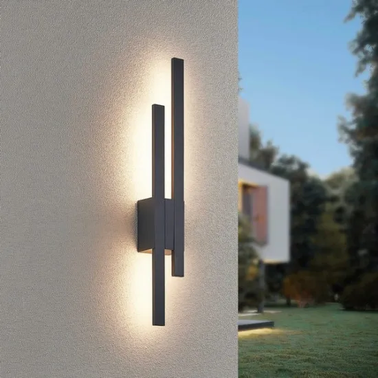 Trio Tawa antracit LED kültéri falikar (TRI-221460242) LED 2 izzós IP54
