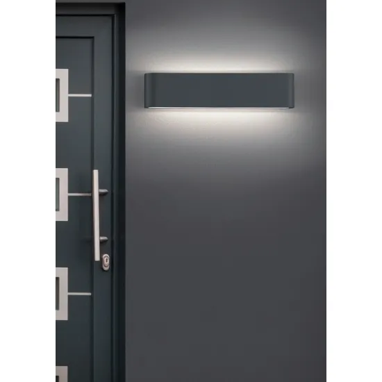 Trio Thames II anracit-fehér LED kültéri falikar (TRI-226460242) LED 2 izzós IP54