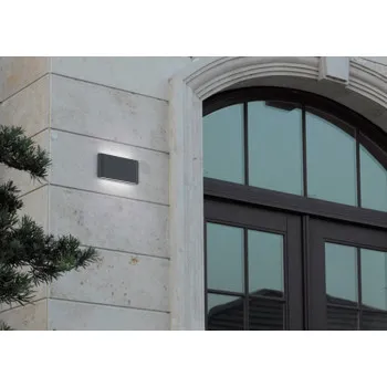 Trio Thames II anracit-fehér LED kültéri falikar (TRI-227660242) LED 2 izzós IP54