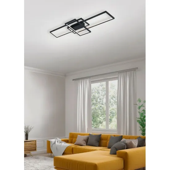 Trio Thiago antracit-többszínű LED mennyezeti lámpa (TRI-652610342) LED 1 izzós IP20