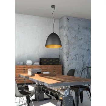 Trio Tilda fekete-arany függesztett lámpa (TRI-R30661980) E27 1 izzós IP20