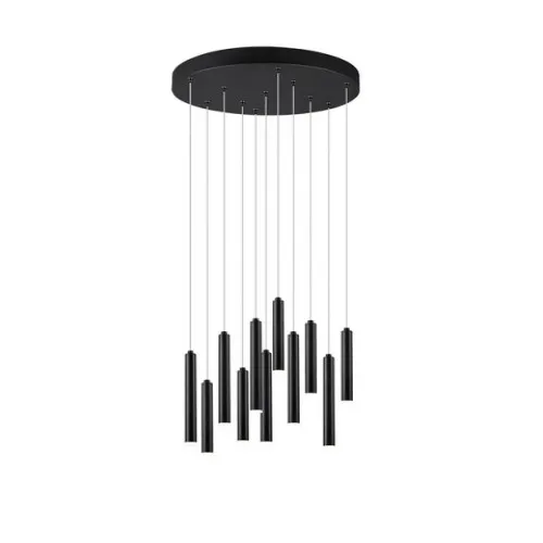 Trio Tubular fekete LED függesztett lámpa (TRI-321691132) LED 1 izzós IP20