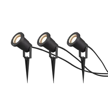 Trio Ubangi antracit kültéri leszúrható lámpa szett (TRI-800260342) GU10 3 izzós IP65