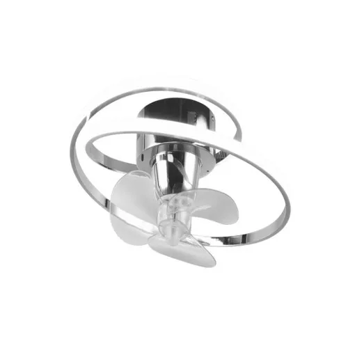 Trio Umea króm LED mennyezeti ventilátoros lámpa (TRI-R67252106) LED 1 izzós IP20