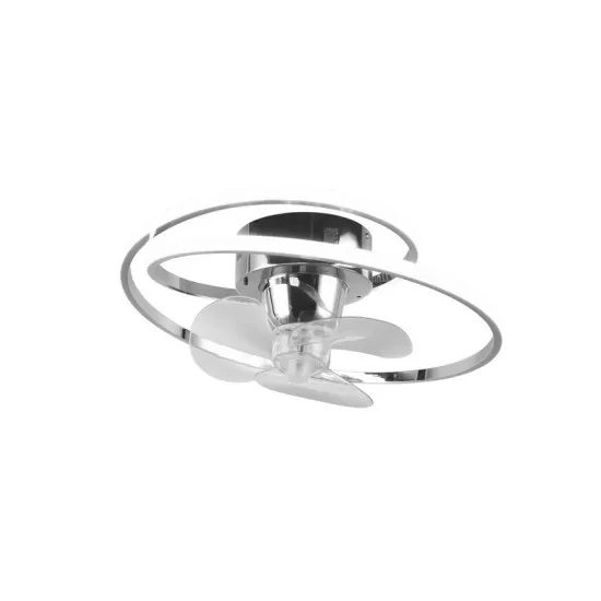 Trio Umea króm LED mennyezeti ventilátoros lámpa (TRI-R67252106) LED 1 izzós IP20