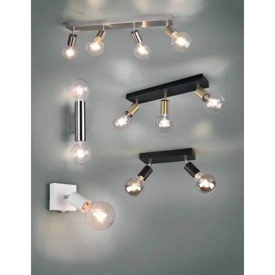 Trio Vannes fekete mennyezeti spotlámpa (TRI-R80182032) E27 2 izzós IP20