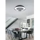 Trio Varberg fekete LED mennyezeti ventilátoros lámpa (TRI-R67292102) LED 1 izzós IP20