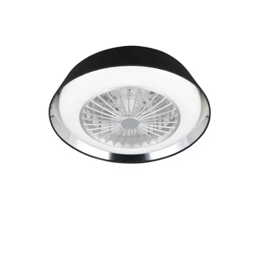 Trio Varberg fekete LED mennyezeti ventilátoros lámpa (TRI-R67292102) LED 1 izzós IP20