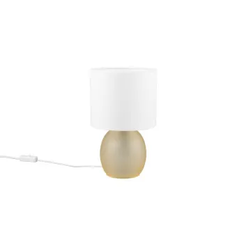 Trio Vela borostyán-fehér asztali lámpa (TRI-517900113) E14 1 izzós IP20