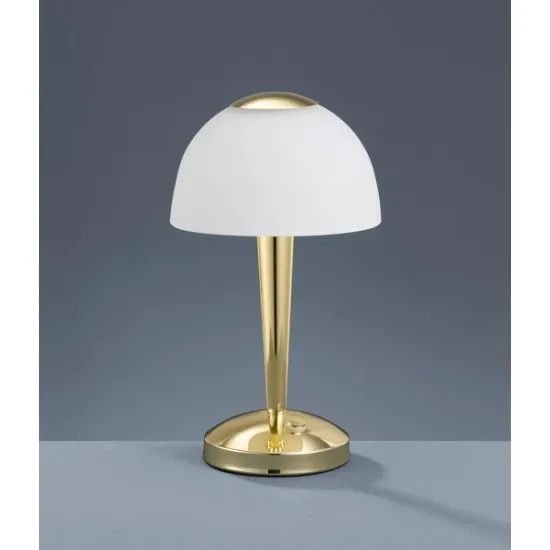 Trio Ventura sárgaréz-fehér LED asztali lámpa (TRI-529990103) LED 1 izzós IP20