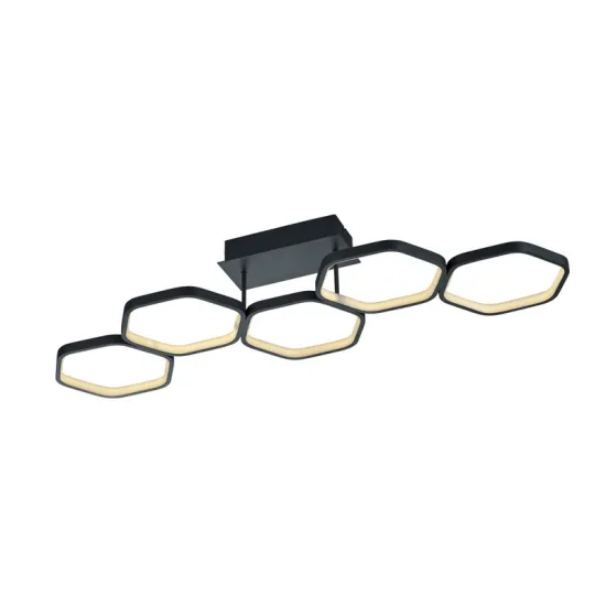 Trio Vigo antracit LED mennyezeti lámpa (TRI-R62055142) LED 1 izzós IP20