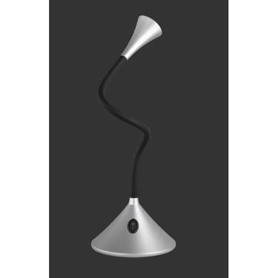 Trio Viper ezüst-fekete LED asztali lámpa (TRI-R52391187) LED 1 izzós IP20