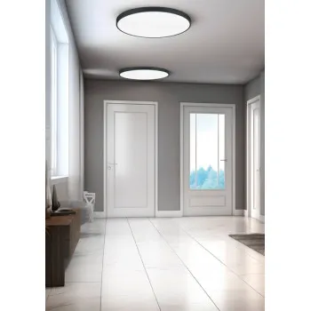 Trio Waco fekete-fehér LED mennyezeti lámpa (TRI-627417532) LED 1 izzós IP20