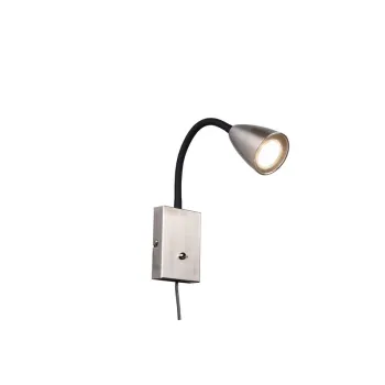 Trio Wanda matt nikkel-fekete falikar (TRI-202670107) GU10 1 izzós IP20