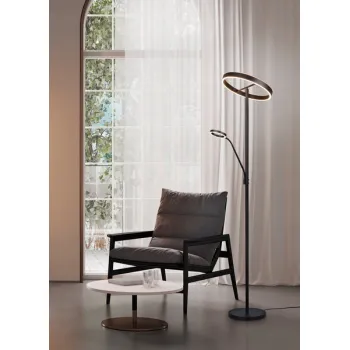 Trio Willis fekete LED állólámpa (TRI-449510232) LED 2 izzós IP20