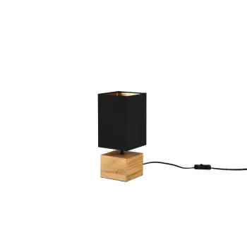 Trio Woody natúr-fekete asztali lámpa (TRI-R50171080) E14 1 izzós IP20 Trio Woody natúr-fekete asztali lámpa (TRI-R50171080) E14 1 izzós IP20