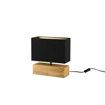 Trio Woody natúr-fekete asztali lámpa (TRI-R50181080) E27 1 izzós IP20 Trio Woody natúr-fekete asztali lámpa (TRI-R50181080) E27 1 izzós IP20