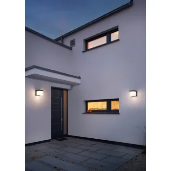 Trio Yangtze anracit-fehér LED kültéri falikar (TRI-228260142) LED 1 izzós IP54