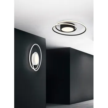 Trio Yava fekete-fehér LED mennyezeti lámpa (TRI-672310232) LED 1 izzós IP20