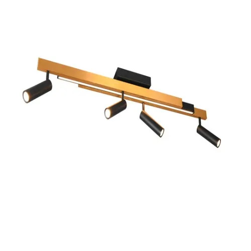 Trio Zeno arany-fekete LED mennyezeti lámpa (TRI-648310580) LED 1 izzós IP20