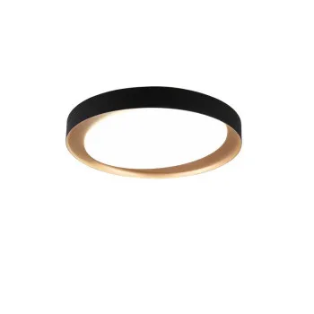 Trio Zeta fekete-arany LED mennyezeti lámpa (TRI-R62712402) LED 1 izzós IP20 Trio Zeta fekete-arany LED mennyezeti lámpa (TRI-R62712402) LED 1 izzós IP20