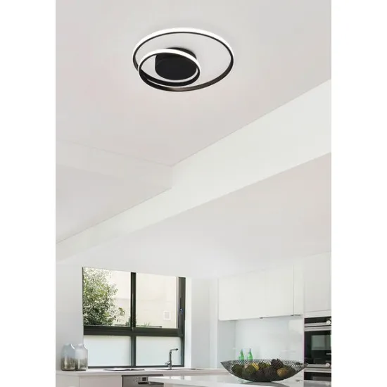 Trio Zibal fekete LED mennyezeti lámpa (TRI-R62911132) LED 1 izzós IP20 Trio Zibal fekete LED mennyezeti lámpa (TRI-R62911132) LED 1 izzós IP20