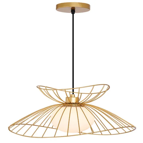 Viokef Belinda arany-fehér függesztett lámpa (VIO-4275101) E27 1 izzós IP20