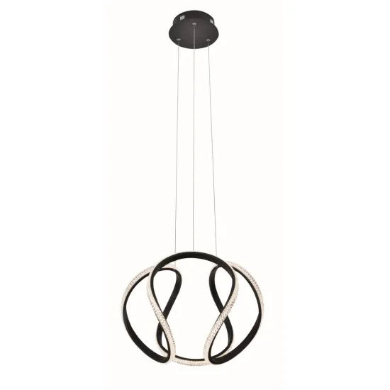 Viokef Berlin fekete LED függesztett lámpa (VIO-4247400) LED 1 izzós IP20