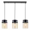 Viokef Betty borostyán-fekete függesztett lámpa (VIO-4304900) E27 3 izzós IP20