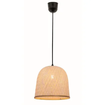 Viokef Casper natúr-fekete függesztett lámpa (VIO-4253300) E27 1 izzós IP20