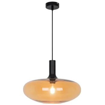 Viokef Convex borostyán függesztett lámpa (VIO-4278101) E27 1 izzós IP20