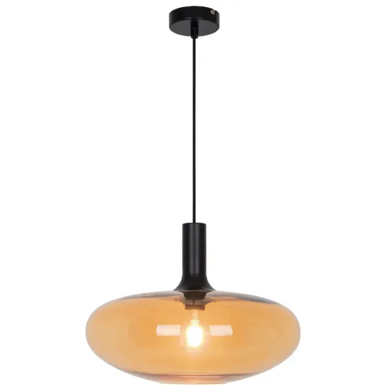 Viokef Convex borostyán függesztett lámpa (VIO-4278101) E27 1 izzós IP20