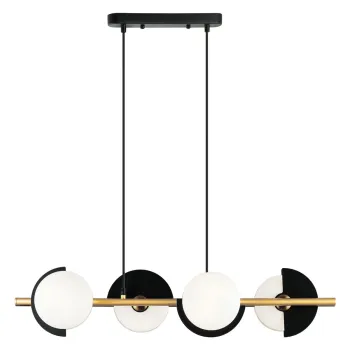 Viokef Darcy fekete-fehér-bronz LED függesztett lámpa (VIO-4292100) G9 4 izzós IP20