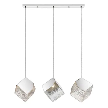 Viokef Dream átlátszó-króm függesztett lámpa (VIO-4273200) E14 3 izzós IP20